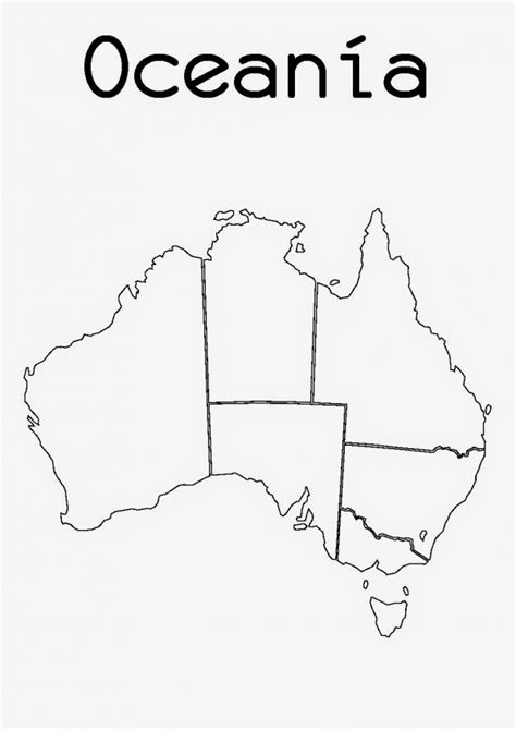 Mapa De Oceania Para Colorear Con Nombres Resenhas De Livros