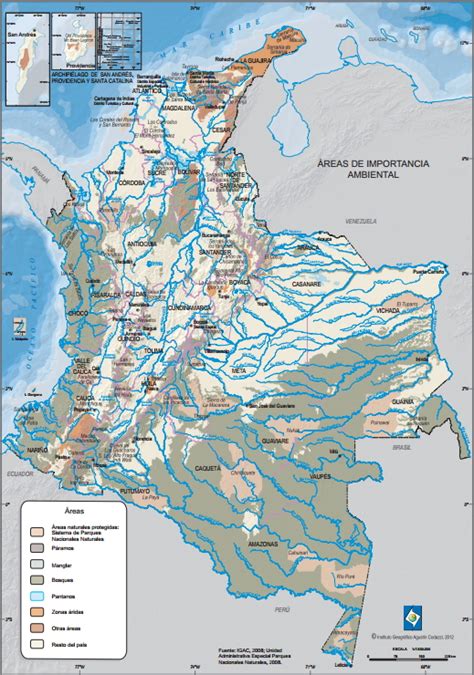 Mapa Para Imprimir De Colombia Mapa Ambiental De Colombia Igac Mapas