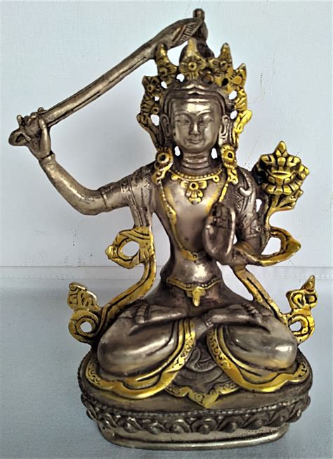 Kwan yin (also spelled kuan yin or quan yin), is known as the goddess of compassion, and she is one of the most popular deities in all of asia. Chinese Tibetan bronze Manjushri Kwan-yin Bodhisattva ...
