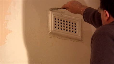 Plastering Sticking Wall Vents On And Strapping Repairs Youtube