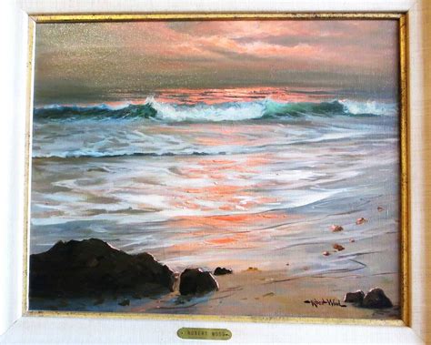 1963 Surf Of Sunset Oil Painting By Robert Wood For Sale At 1stdibs