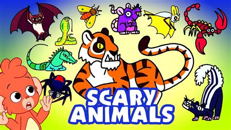 Learn Scary Animals For Kids Zoo Animal Names For Children Club