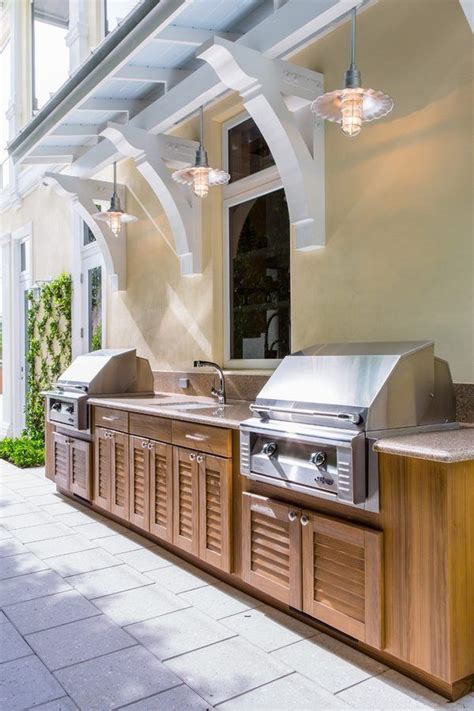 Outdoor Kitchen Cabinets Patio Furniture Ideas Grill Area Outdoor