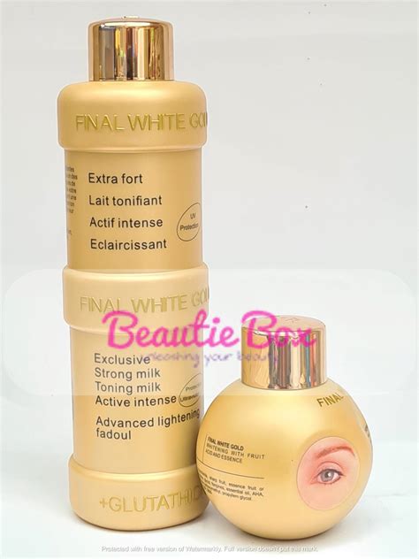 Final Gold Lotion And Final Gold Face Cream 2pcs Beautie Box