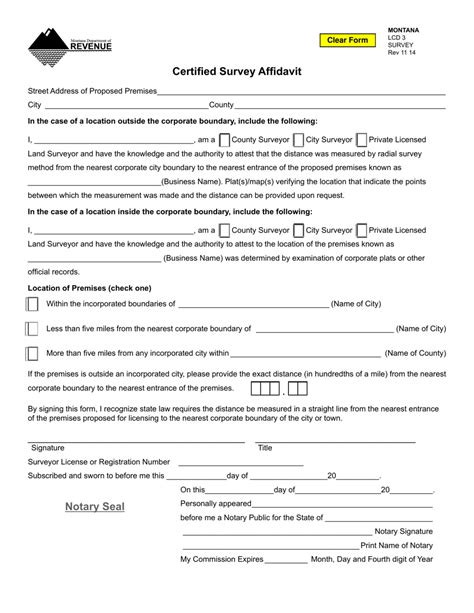 Fillable Certified Survey Affidavit Form Printable Pdf My XXX Hot Girl