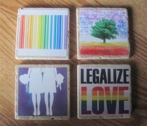Items Similar To Gay And Lesbian Rainbow Pride Coaster Set On Etsy