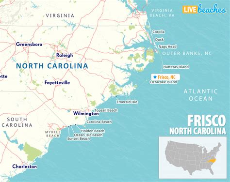 Map Of Frisco North Carolina Live Beaches