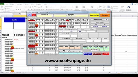 Seine schwerpunkte sind access, word, excel ich möchte mit excel eine datenbank + suchfunktion erstellen stehe leider momentan aber etwas auf dem schlauch und weiß wie im beispiel zu sehen ist. Zeit erfassen. Zeit berechnen. Zeiterfassungsprogramm ...