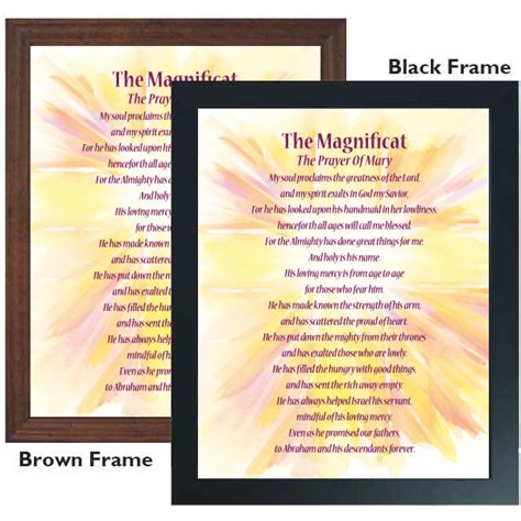 The Magnificat 11 X 14 Framed Print