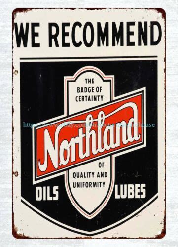Cool Wall Posters We Recommend Northland Oils Metal Tin Sign Ebay