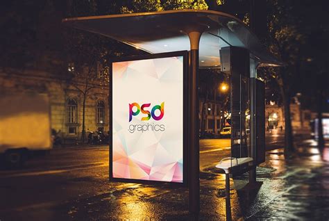 bus stand billboard advertising mockup css author