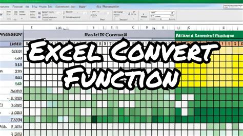 How To Use Convert Function Ms Excel Youtube