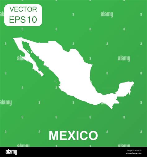 Icono De Mapa De México Concepto De Negocio México Pictograma