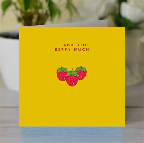 Thank You Berry Much Card By Loveday Designs