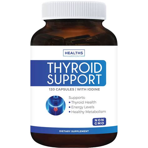 Healths Harmony Thyroid Support Energy And Metabolism Supplement Non Gmo