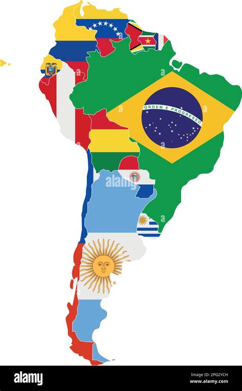 Flags Of Latin America Countries Stock Vector Images Alamy