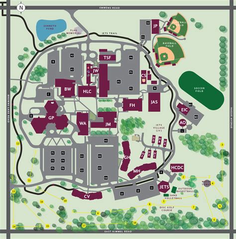 University Of De Campus Map