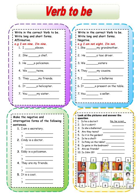 To Be English Esl Worksheets Pdf And Doc