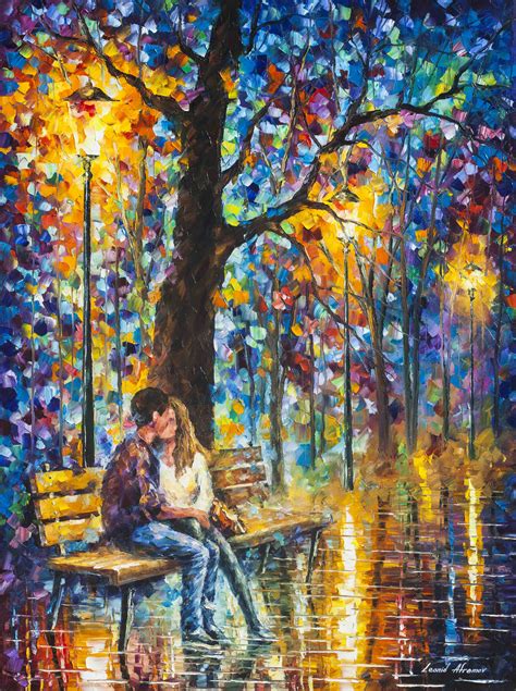 Happiness Pallete Knife Oil Painting On Canvas By Leonid Afremov 30