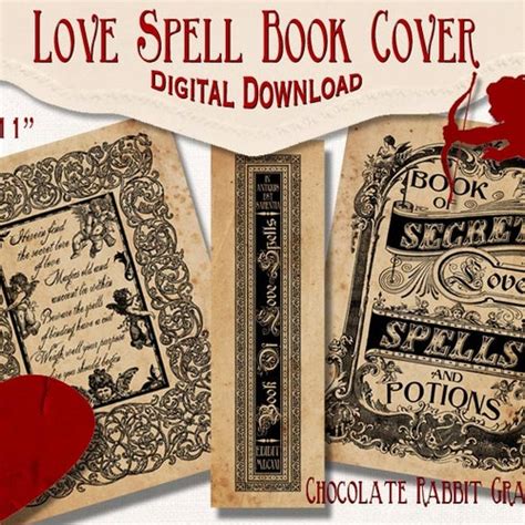 Spell Bookcover Halloween Witch Book Wizard Book Cover Digital Etsy
