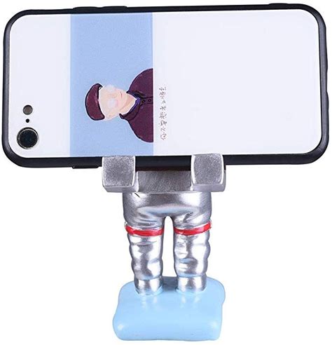 Novelty Astronaut Figurine Desk Cell Phone Holder Stand Nbhuzehua