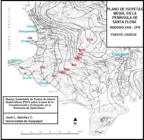 Distribucin De Precipitaciones En La Pennsula De Santa Elena