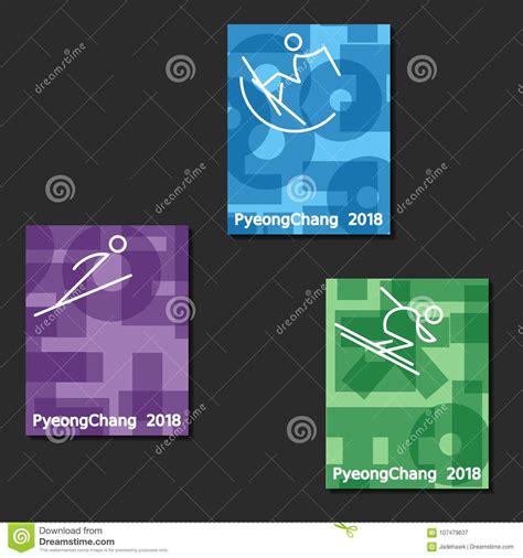 Olympic Sport Banners Stock Vector Illustration Of Blue 107479637
