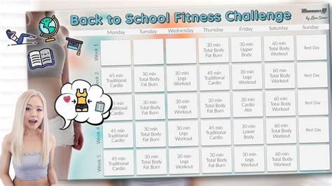 Back To School Fitness Challenge 💙 Get Fit And Look Bomb For School 🤓