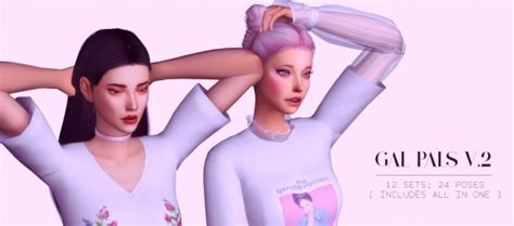 Simsworkshop Gal Pals Poses By Catsblob • Sims 4 Downloads