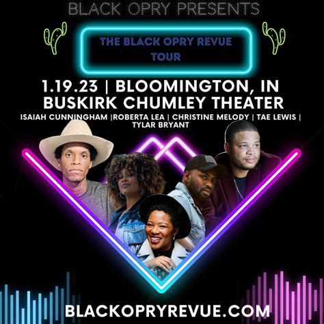 Black Opry Coming To Buskirk Chumley Theater On January 19 2023 The