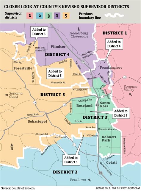 A Breakdown Of Sonoma Countys Final Redistricting Map
