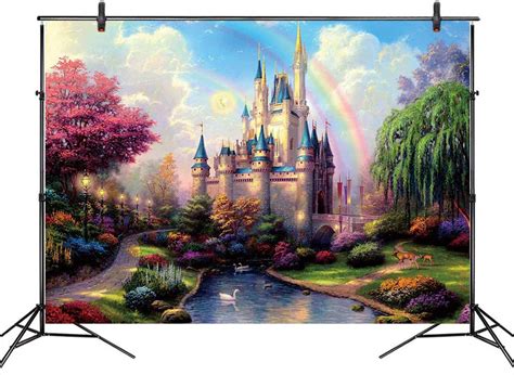 Buy Dreamy Princess Castle Backdrop For Photography Fairy Tale Blue Sky