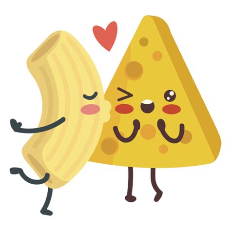 Kissing Mac Cheese Love Transparent Png And Svg Vector File