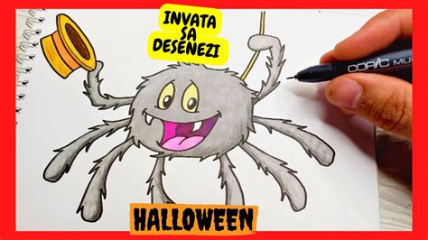 Cum Desenez Si Colorez Un Paianjen De Halloween 🕷️ Desene De Halloween