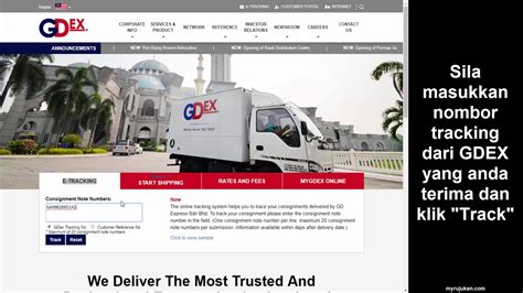 You can track parcels of fedex using our universal tracking service. Cara Check GDEX Tracking Number Melalui Website GDEX - YouTube