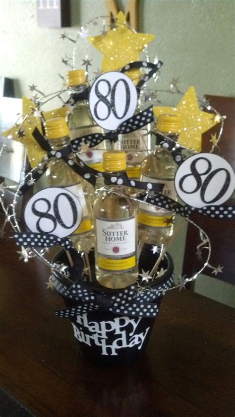 When someone has been around for 80 years, well, that's something worth celebrating! Another gift "basket" I made for a friend's dad's 80th ...
