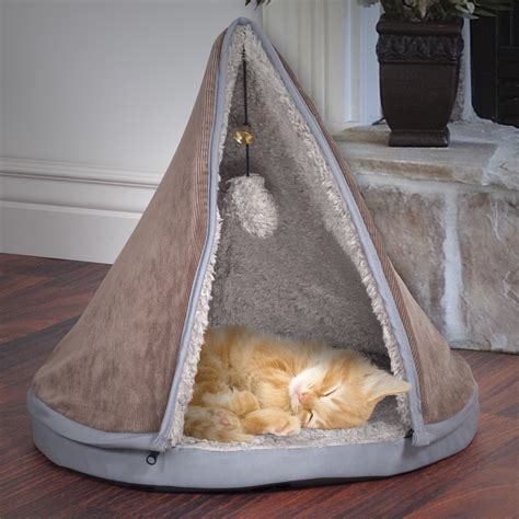 Petmaker Sleep And Play Cat Bed Removable Teepee Top