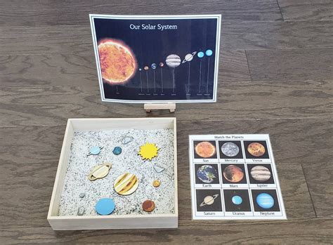 Solar System Activity Set Planet Matching Space Theme Fine Etsy