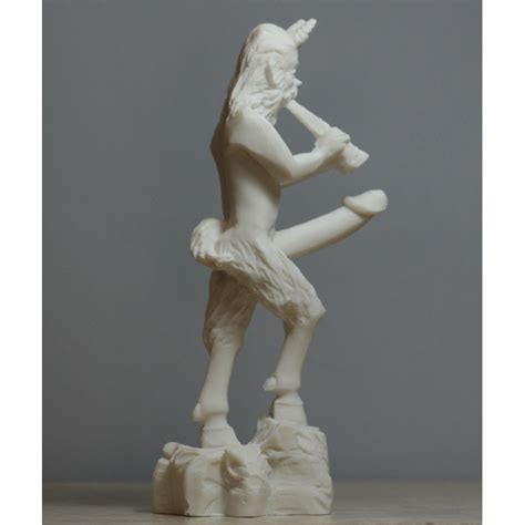 Pan Greek Nude God Of Nature Faunus Phallus Penis Cast Alabaster Statue
