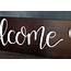 Personalized Hand Lettered Welcome Sign  The Weed Patch