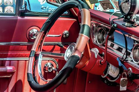 Red Vintage Car Interior Photograph By Irena Kazatsker Fine Art America