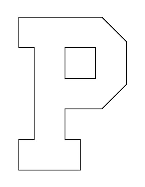Printable Letter P Outline Print Bubble Letter P Alphabet Letters To