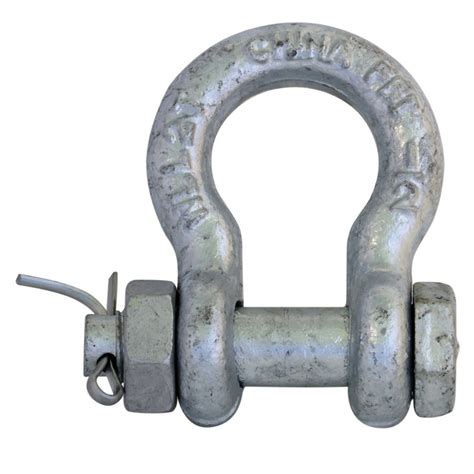 1 2 Galvanized Safety Shackle With Nut And Pin