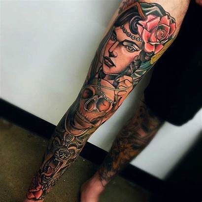 Leg Sleeve Tattoo Tattoos Watercolor Most