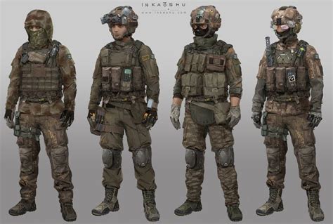 Charactersb Combat Armor Armor Concept Military Gear
