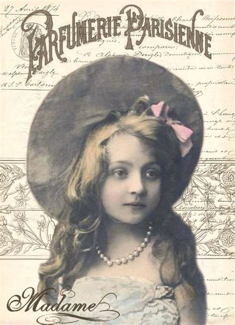 Vintage Girl Digital Collage P1022 Free For Personal Use