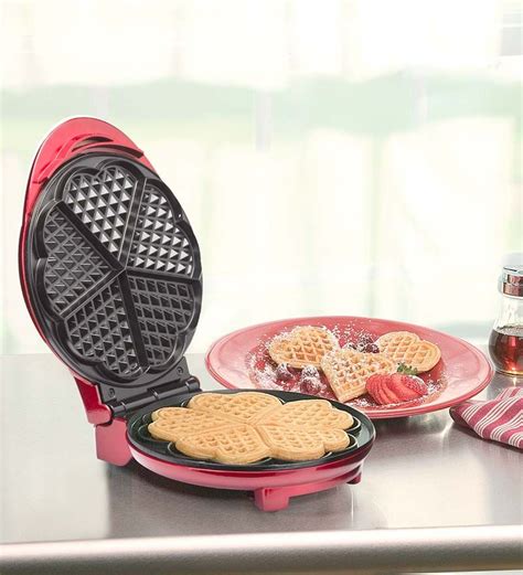 Kalorik Stainless Steel Heart Shape Waffle Maker In Fun With Food