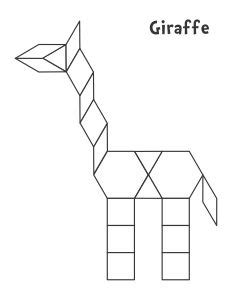 Pattern block printable cards, exploring pattern activities, shape activities using blocks, math activities for block center. A series of printable pattern block mats featuring Animals ...