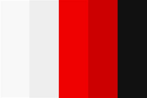 White Red Black Color Palette Black Color Palette Red Colour Palette
