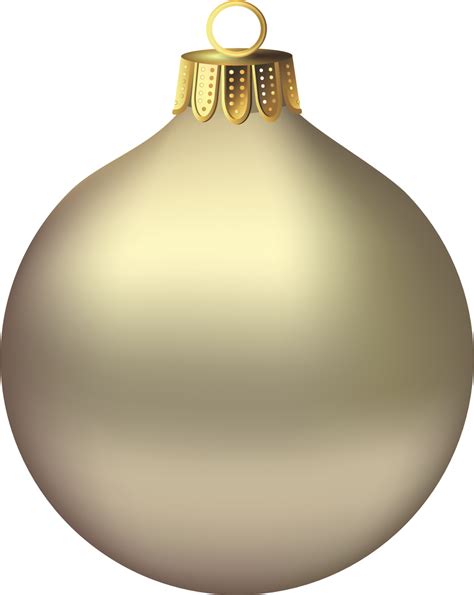 Gold Christmas Ornaments Png